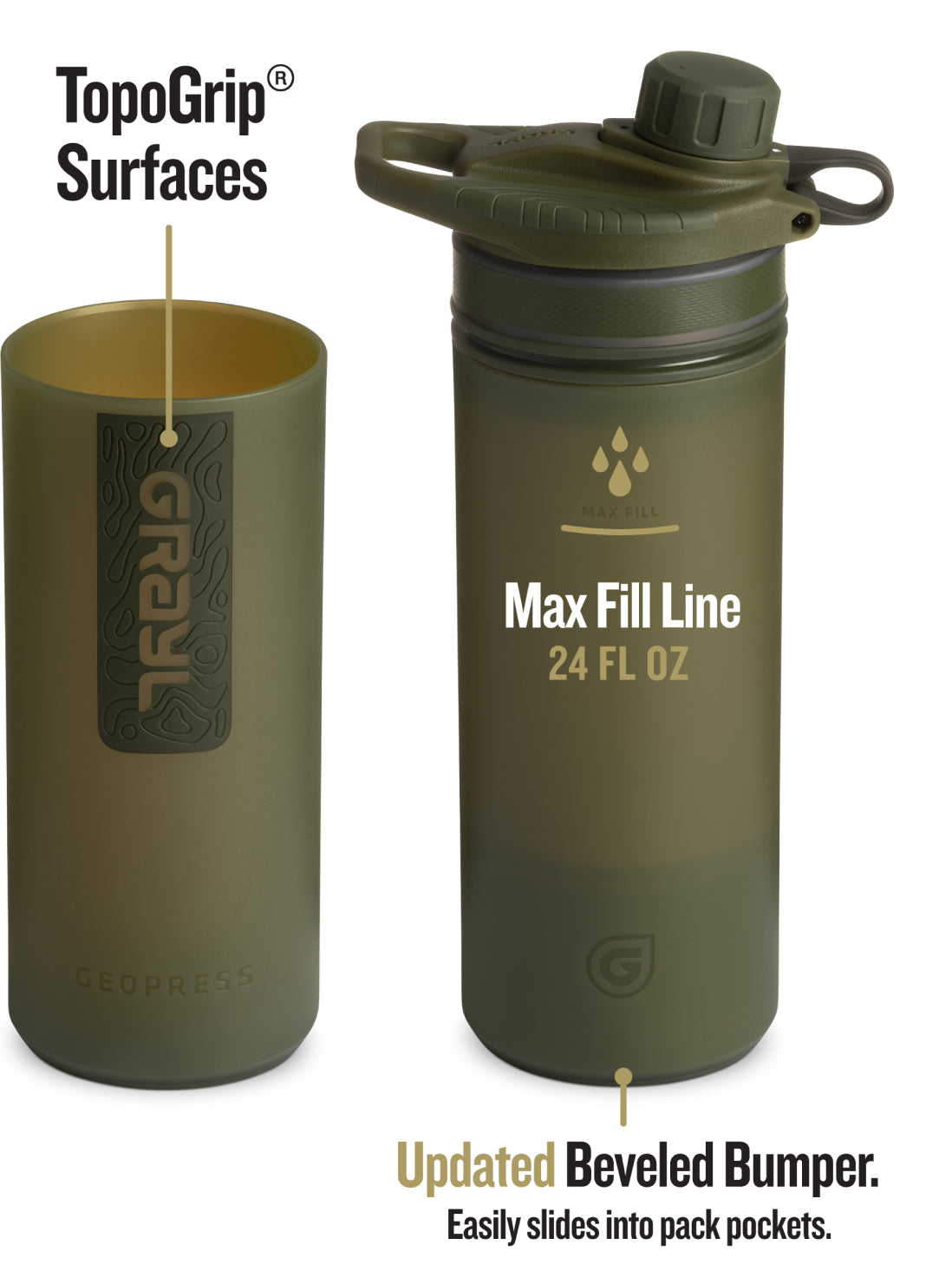 GeoPress Covert. Exterior Features.