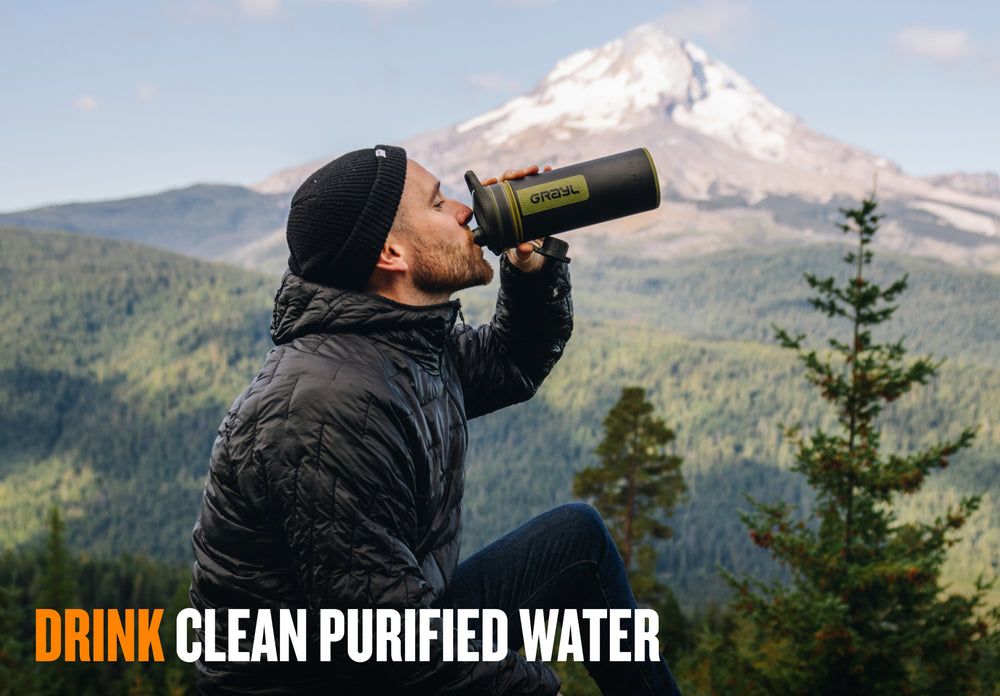 DRINK CLEAN PURIFIED WATER.