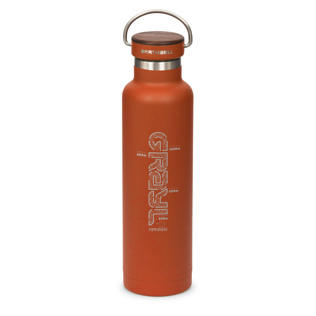 Earthwell® xGrayl 22oz Woodie™ Bottle / Sierra Red