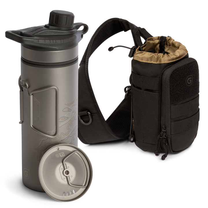 GeoPress® Ti Purifier Bottle & Mission Sling Bundle