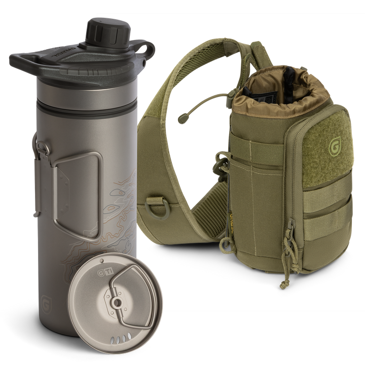 GeoPress® Ti Purifier Bottle & Mission Sling Bundle