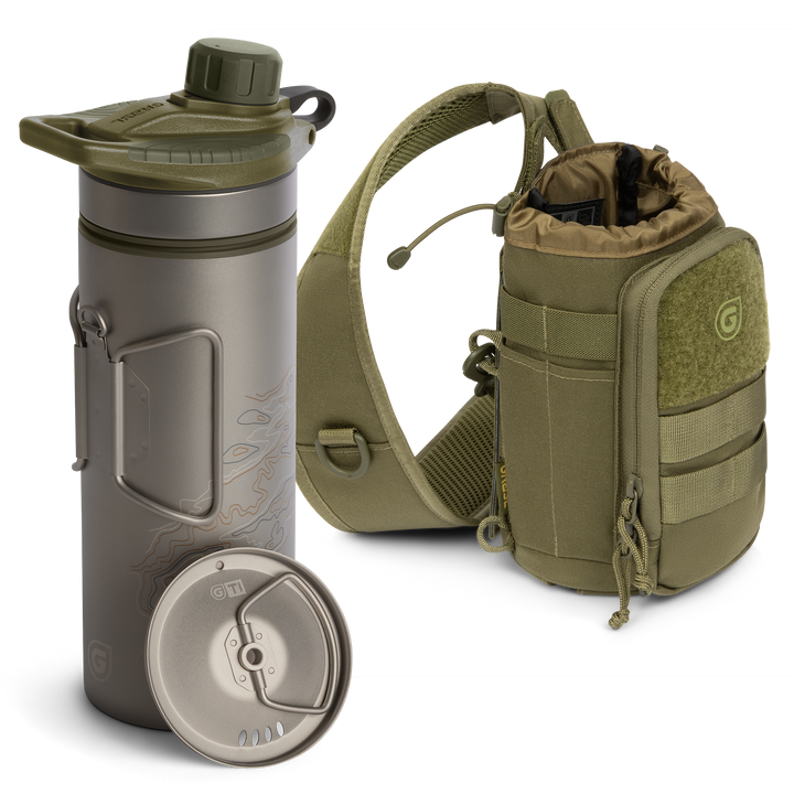 GeoPress® Ti Purifier Bottle & Mission Sling Bundle