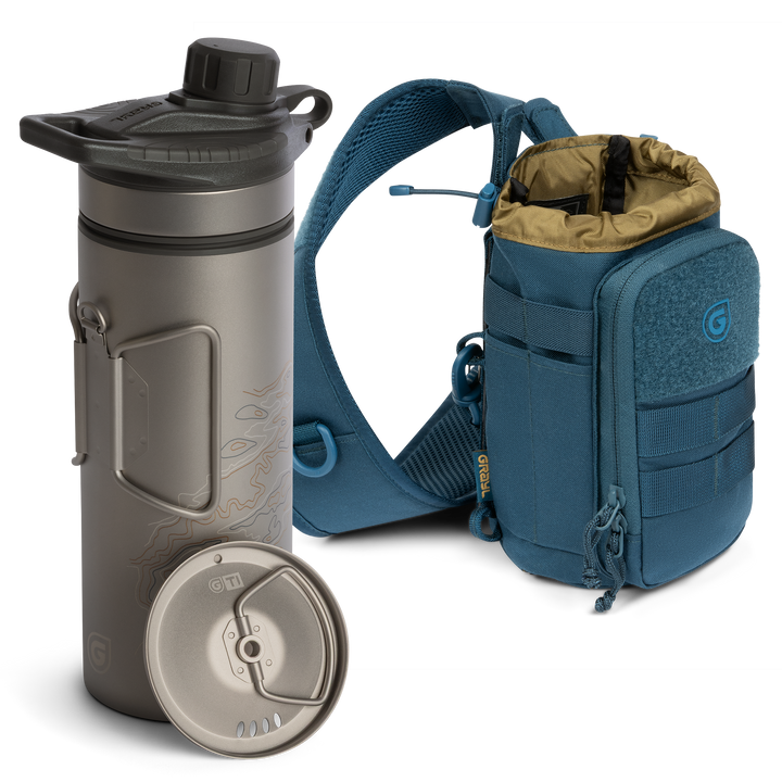 GeoPress® Ti Purifier Bottle & Mission Sling Bundle