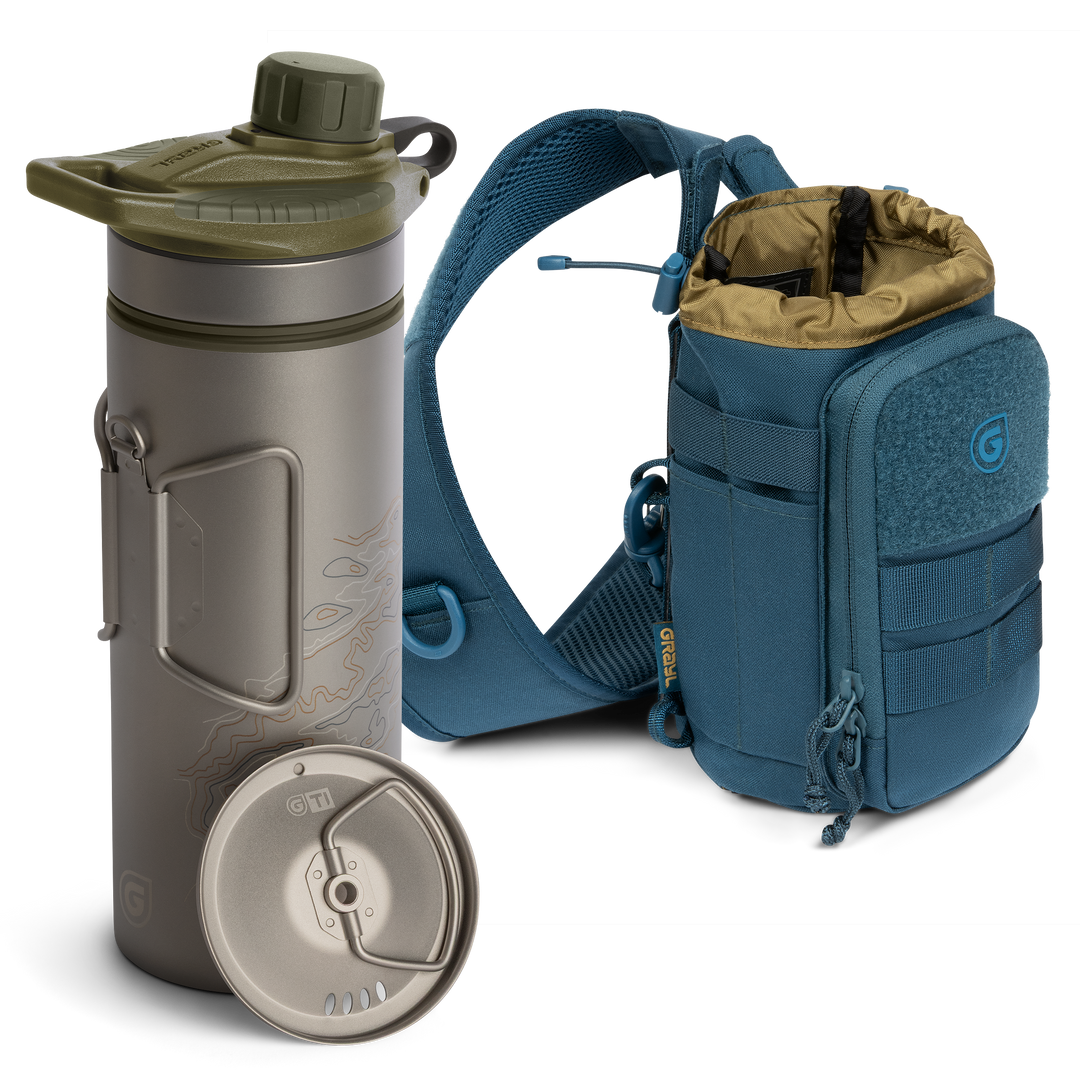 GeoPress® Ti Purifier Bottle & Mission Sling Bundle