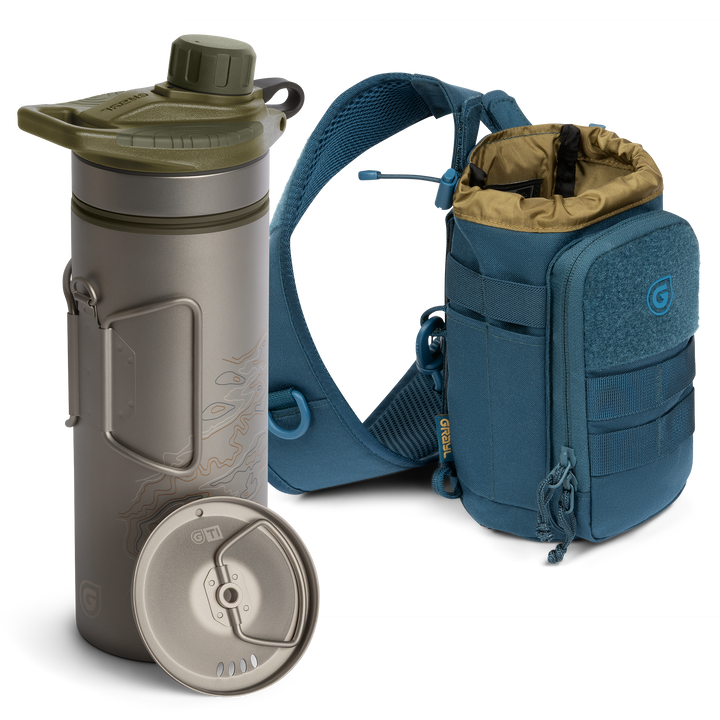 GeoPress® Ti Purifier Bottle & Mission Sling Bundle