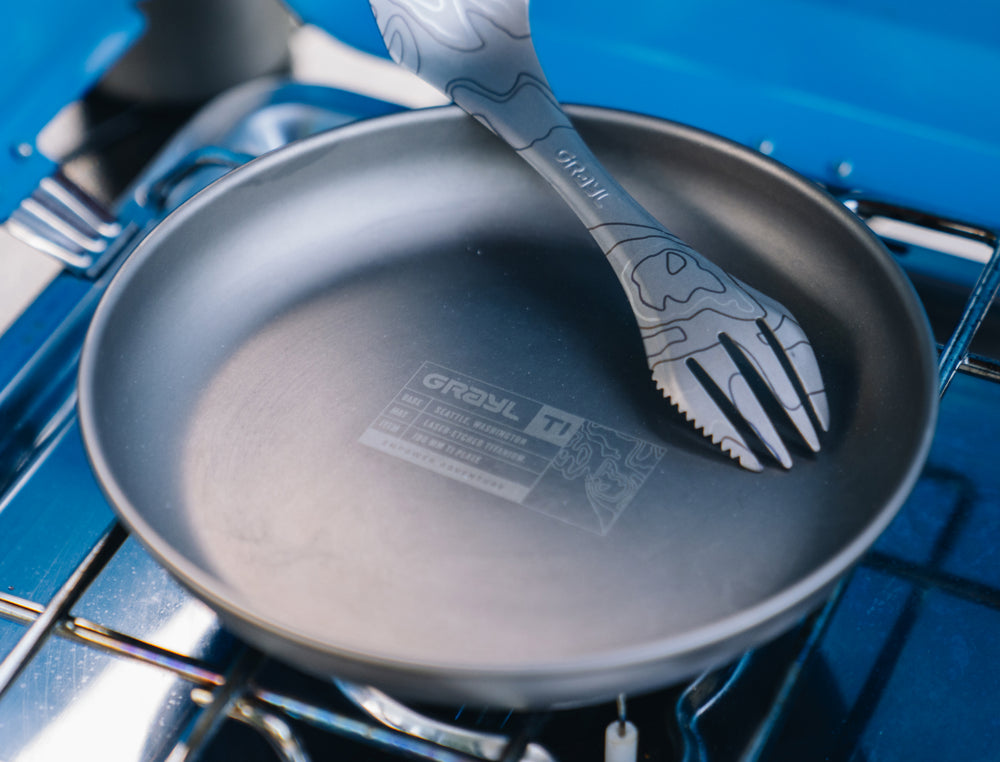 Grayl Titanium Plate. The perfect deep dish camp plate for your next trip.