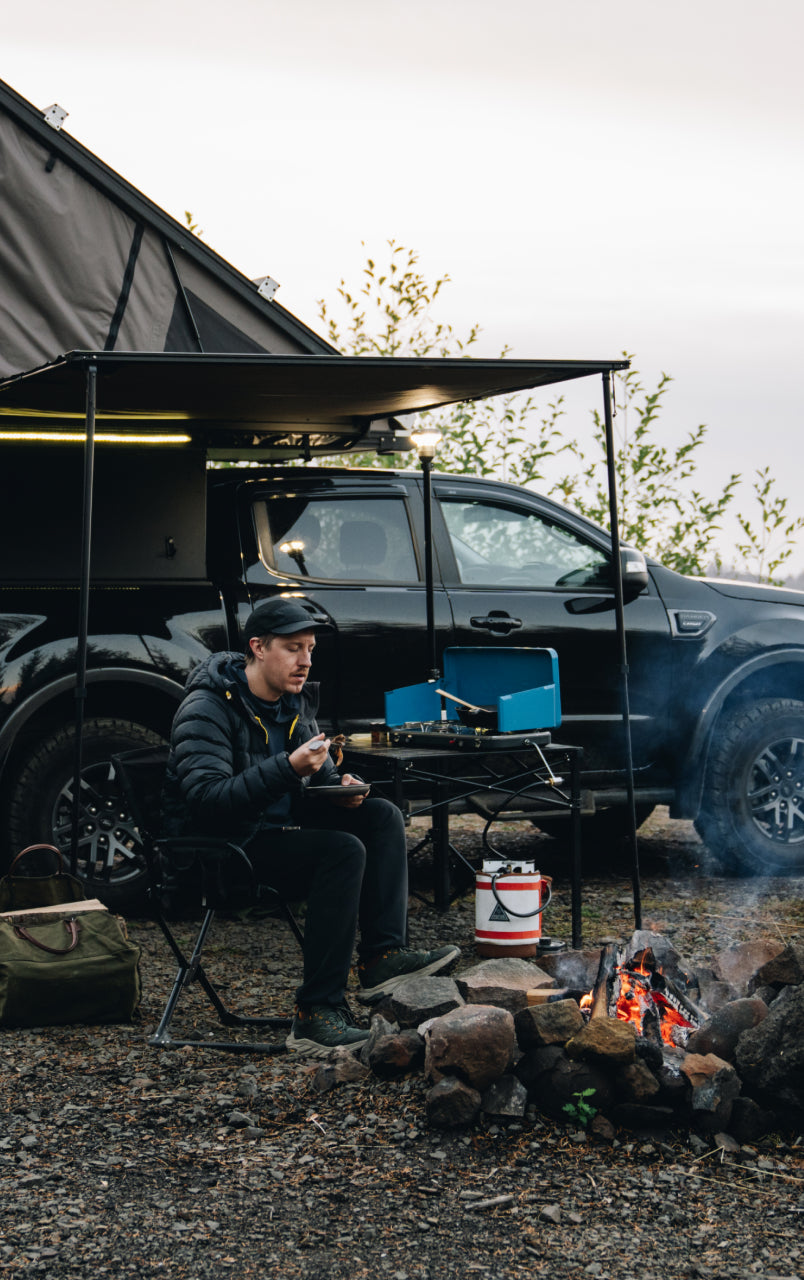 Cook the perfect camp meal? Use the perfect plate! Grayl Titanium Plate.