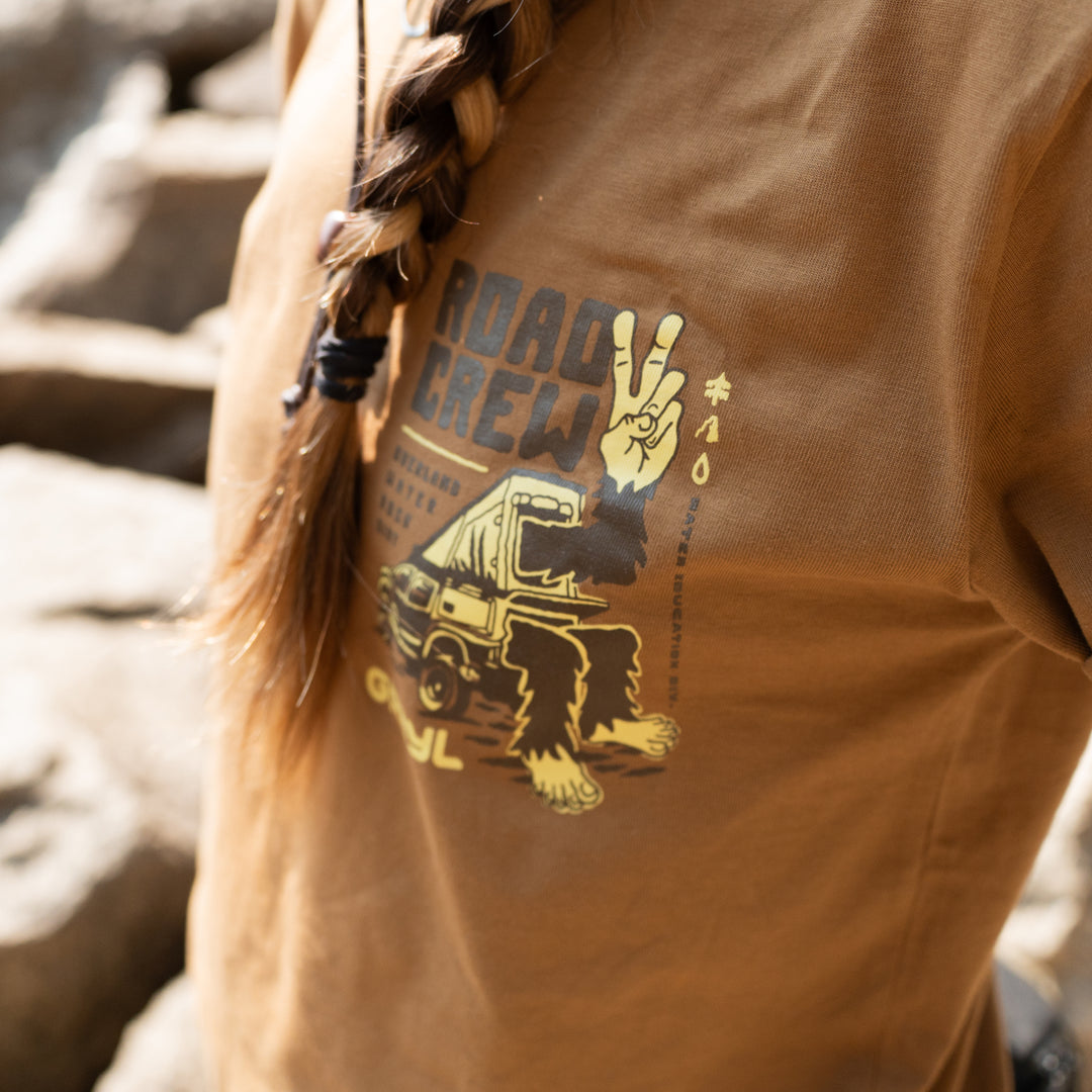 Road Crew Tee - Camel - Front