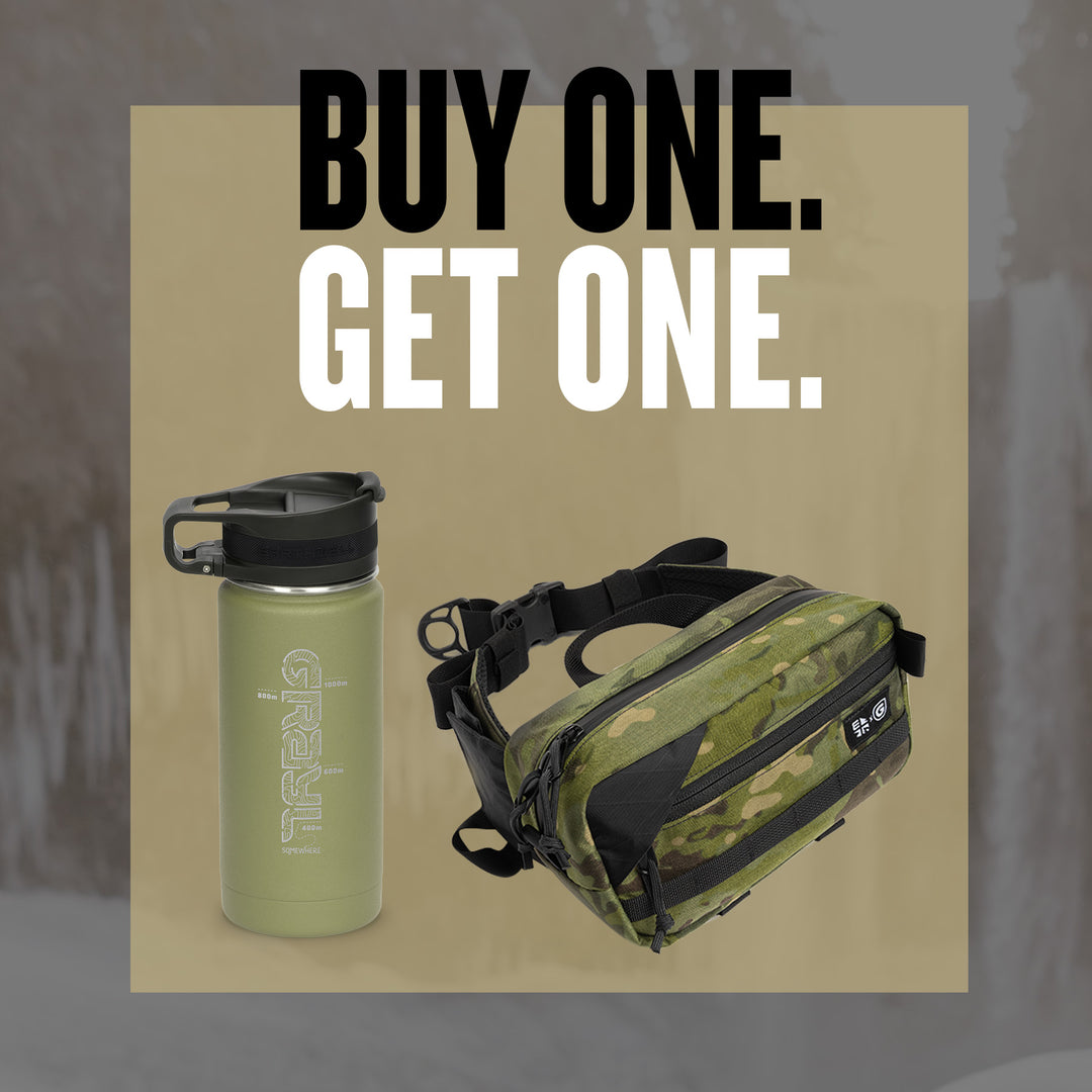 Buy BottleLock Hip Pack get a FREE Roaster Coffee Bottle.