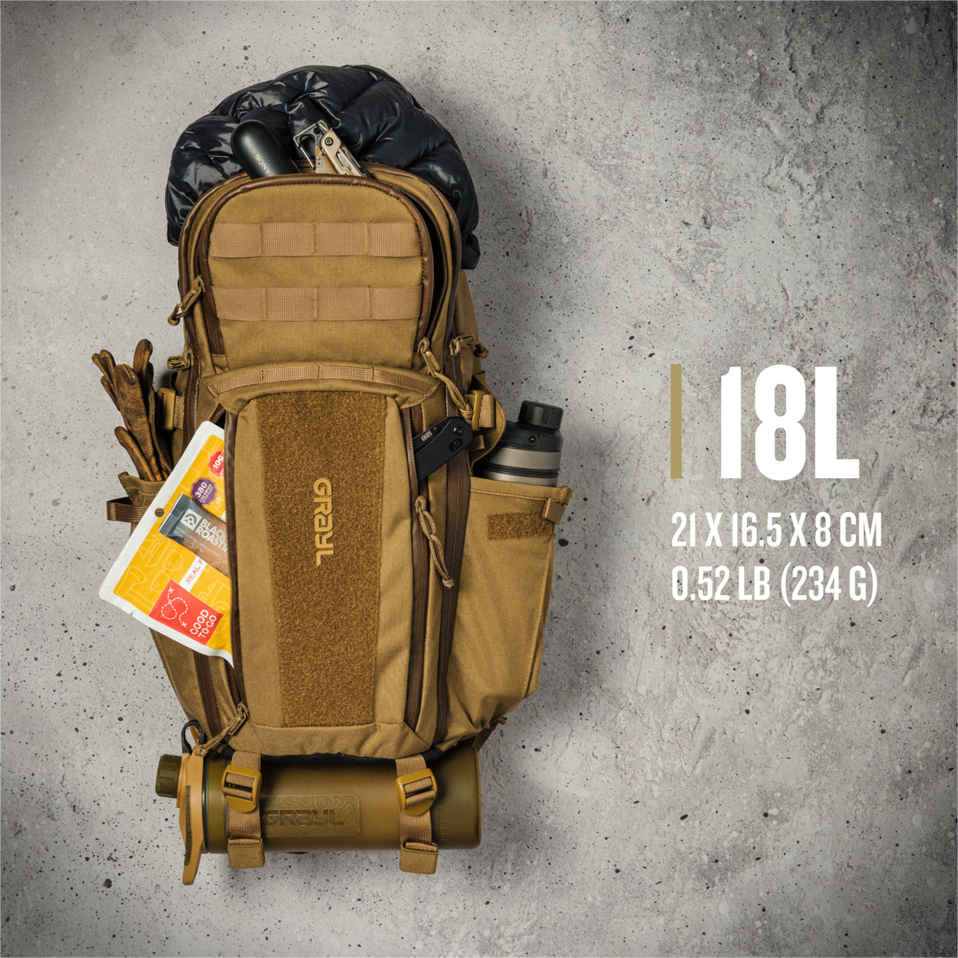 Grayl® Transport Expanse Sling Daypack - 18L / Available in One Size / Covert Black / Coyote Brown / Olive Drab / Wander Blue