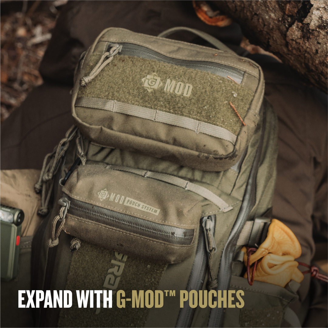 Grayl® G-Mod Flat Molle Pouch - L / Expand with G-Mod Pouches / Covert Black / Coyote Brown / Olive Drab / Wander Blue
