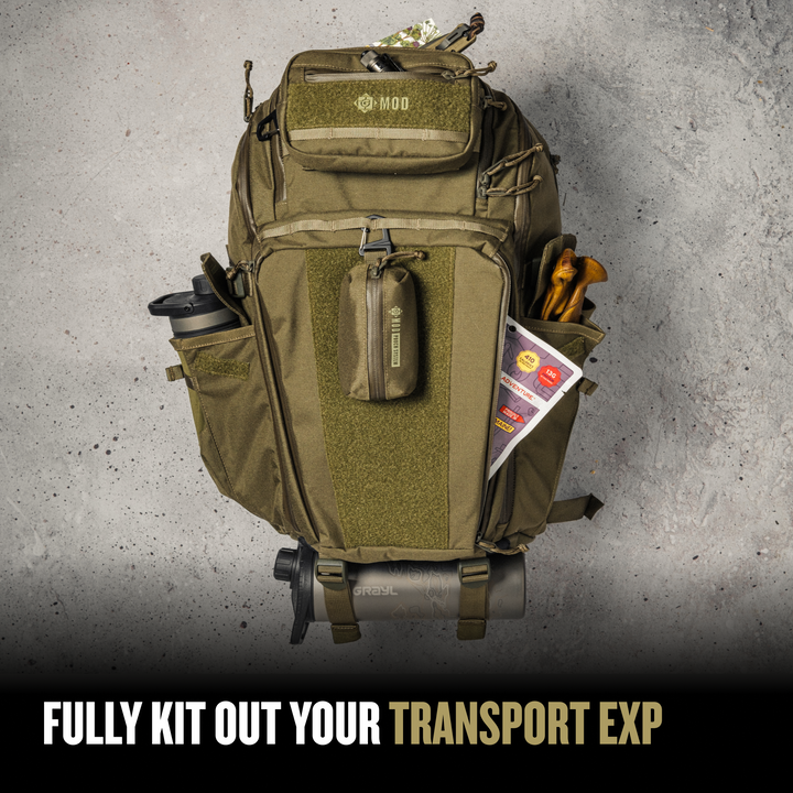 Grayl® Transport Expanse Backpack - 30L / Fully Kit Out Your Transport EXP / Covert Black / Coyote Brown / Olive Drab / Wander Blue