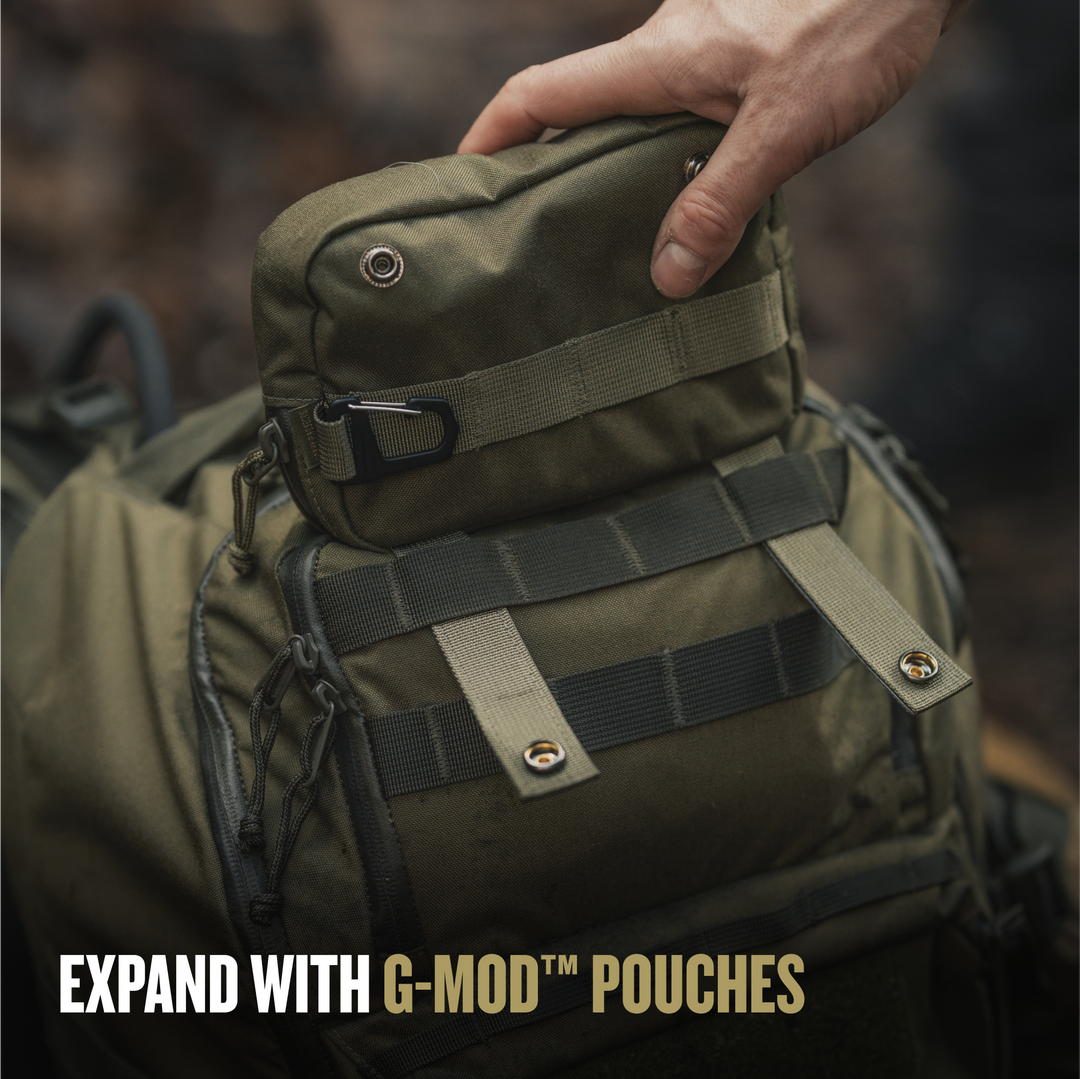 Grayl® Transport Expanse Backpack - 30L / Expand with G-Mod Pouches / Covert Black / Coyote Brown / Olive Drab / Wander Blue