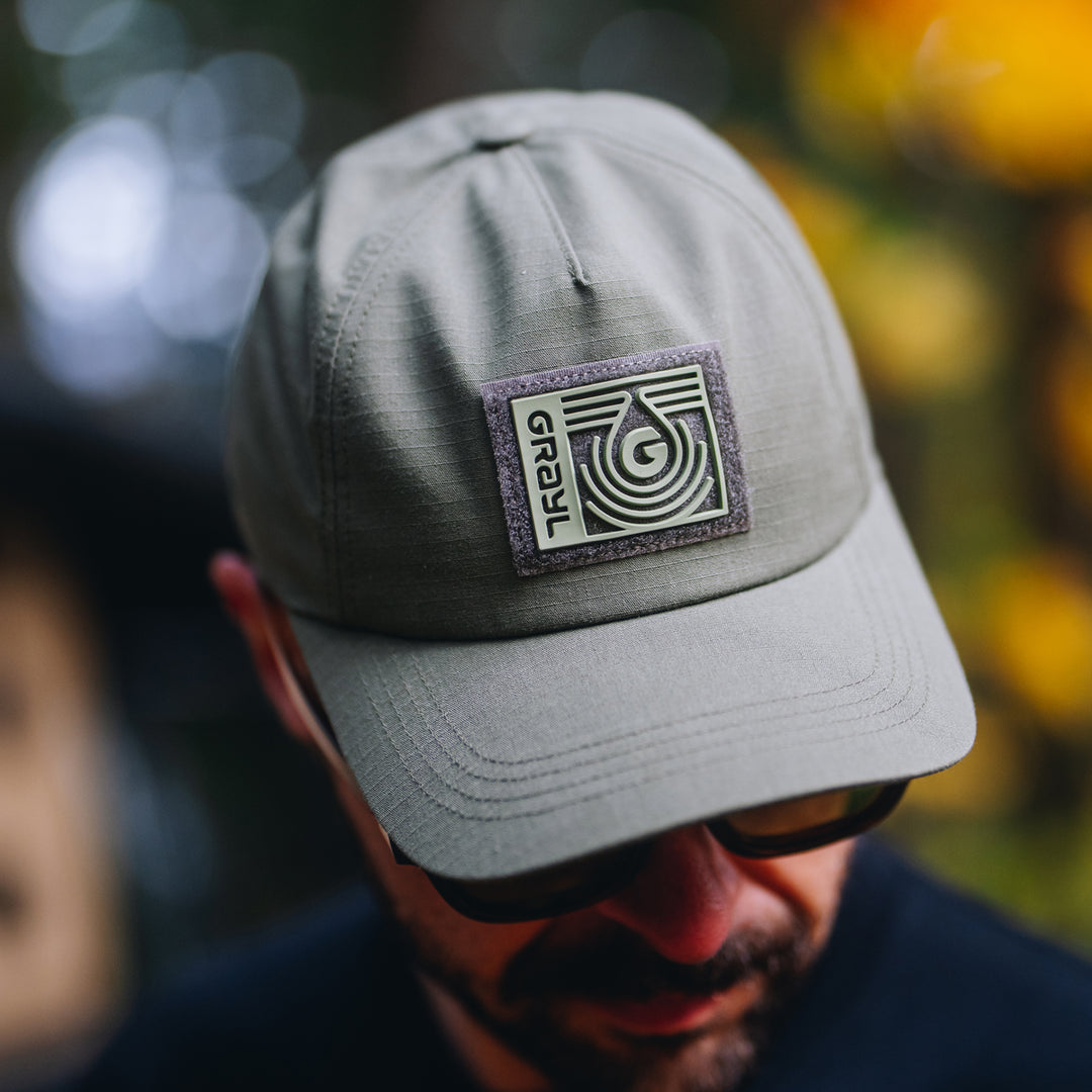 Tactical Ripstop Cap Close Up View / Covert Black / Olive Drab / Coyote Brown