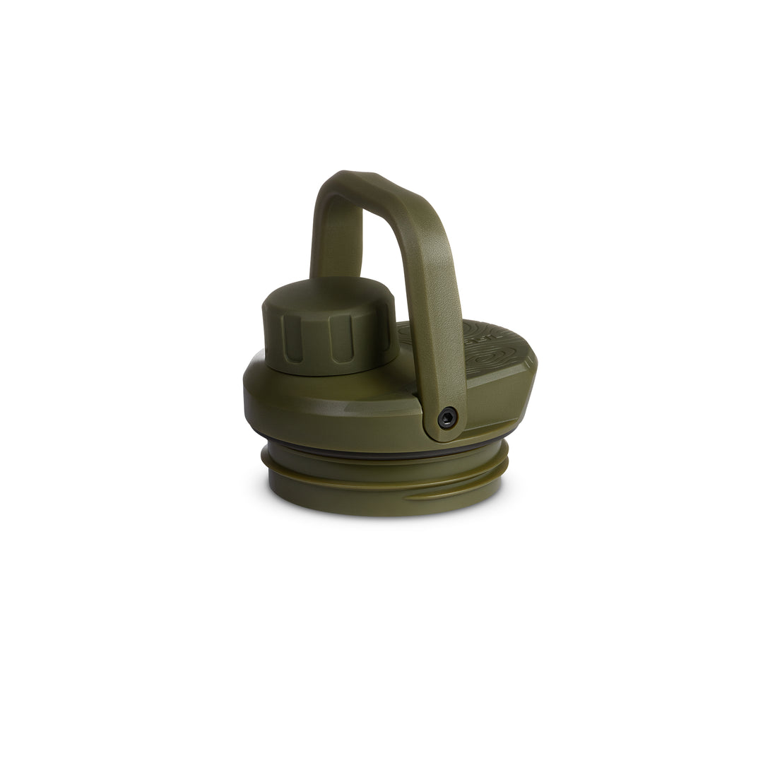 Grayl UltraPress Replacement Drink-Thru Cap | Olive Drab | FlipCarry Handle Up View / Olive Drab