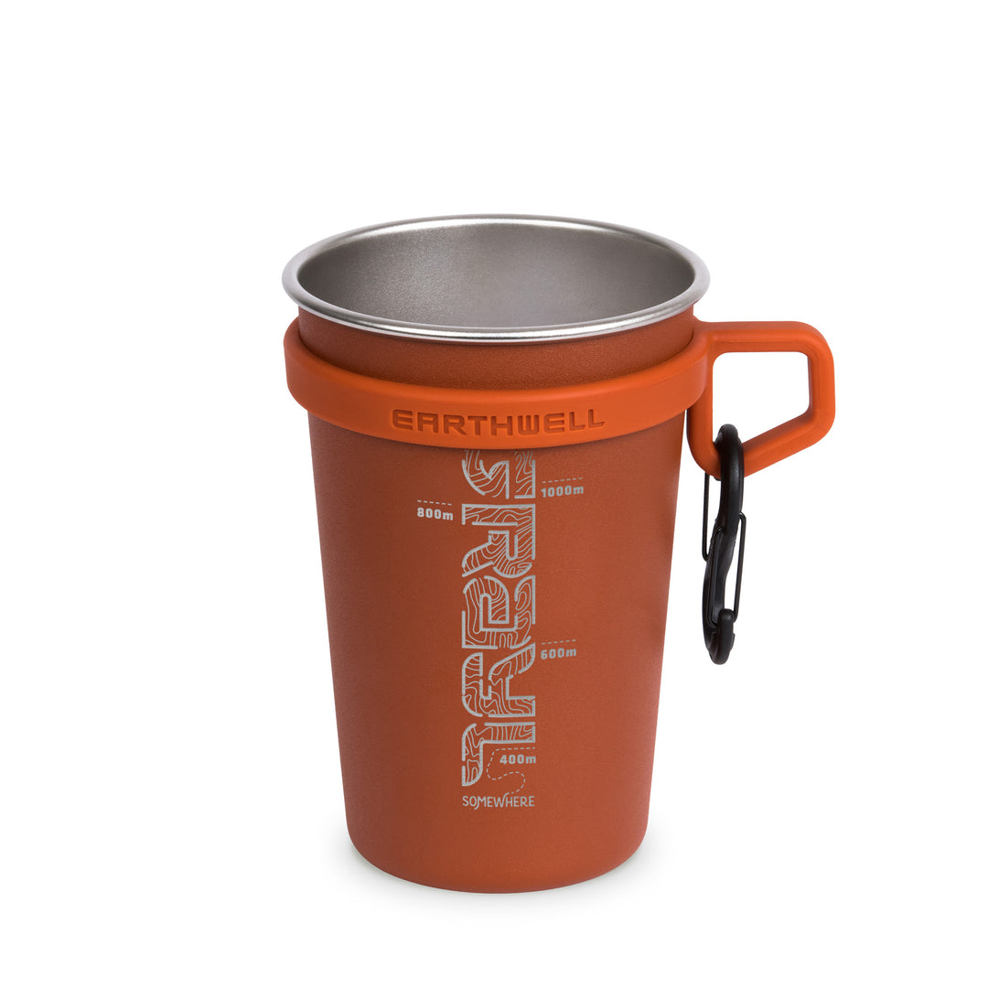 Earthwell® xGrayl Camp Cup / Standard View / Sierra Red