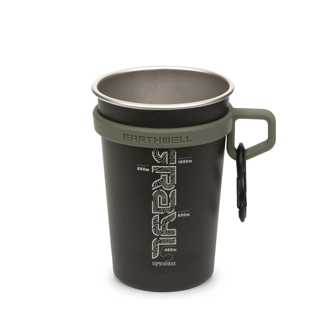 Earthwell® xGrayl Camp Cup / Standard View / Volcanic Black